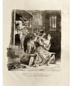 Eugene Delacroix, Faust: Reviens à toi! un seul pas et tu es libre (…)