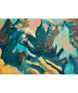 Wassily Kandinsky, Kochel – Verschneite Bäume