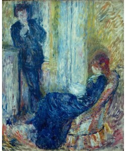 Pierre-Auguste Renoir, La conversation. Rivière et Margot. Au coin de la cheminee