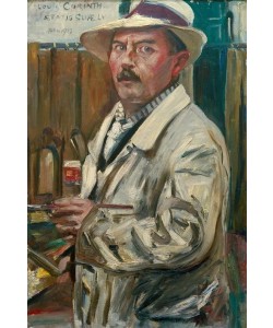 Lovis Corinth, Selbstbildnis mit Strohhut