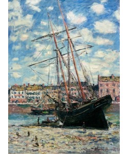 Claude Monet, Bateau échoué à Fecamp (Auf Kiel gelegtes Schiff in Fecamp)
