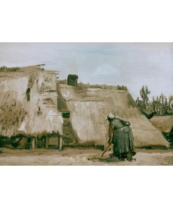 Vincent van Gogh, Hütte mit arbeitender Bäuerin