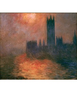 Claude Monet, Le Parlement, Coucher de Soleil (Das Parlament, Sonnenunter