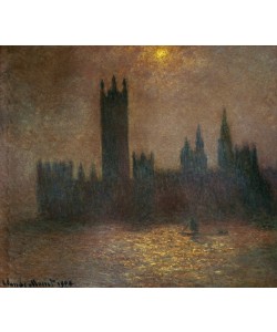Claude Monet, Londres, le Parlement, Effet de Soleil dans Brouillard (Lon