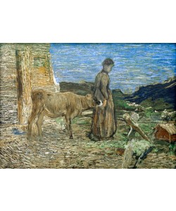 Giovanni Segantini, Contadina con vitello
