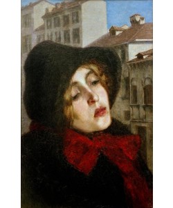 Giovanni Segantini, Ritratto di donna in via San Marco