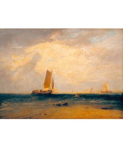 JOSEPH MALLORD WILLIAM TURNER, Fishing upon Blythe-Sand, Tide Setting in