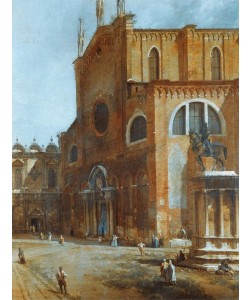Giovanni Antonio Canaletto, Church of Saints John and Paul with the school of San Marco
