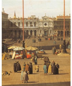 Giovanni Antonio Canaletto, Piazza San Marco from the Basilica towards the church of San Geminiano and the Procuratie Nuove, Venice
