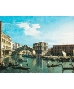 Giovanni Antonio Canaletto, The Rialto Bridge in Venice