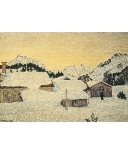 Giovanni Segantini, Chalets in the Snow