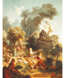Jean-Honoré Fragonard, The lover crowned with flowers