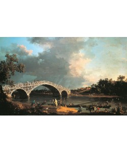 Giovanni Antonio Canaletto, Old Walton Bridge over the Thames