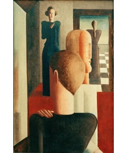 Oskar Schlemmer, Fünf Figuren in einem Raum (Römisches)