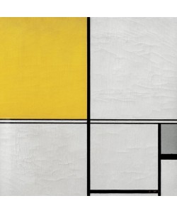 Piet Mondrian, Komposition mit Doppellinie und Gelb und Grau