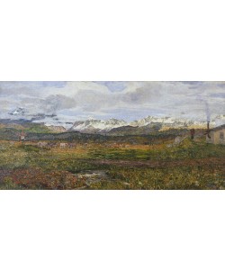 Giovanni Segantini, Landscape on the Maloja or Return to his hometown