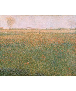 Georges Seurat, Plain with houses in Saint-Denis