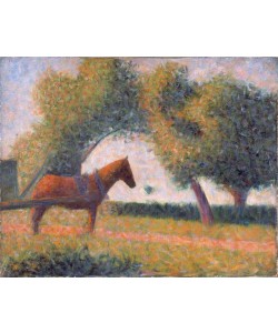 Georges Seurat, Horse and wagon