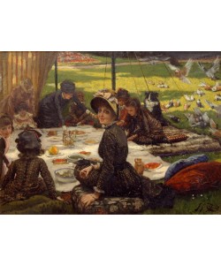 James Tissot (Jacques-Joseph), Lunch on the lawn
