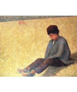 Georges Seurat, Boy sitting in a meadow