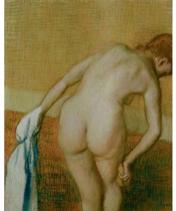 Edgar Degas, Rückenakt mit Handtuch und Schwamm (Frau, sich den rechten