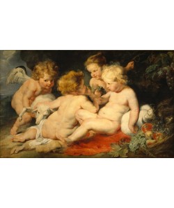 Peter Paul Rubens, Der kleine Jesus mit dem Johannesknaben und zwei Engeln