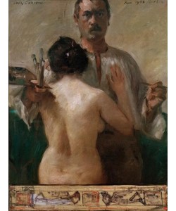 Lovis Corinth, Selbstporträt mit Rückenakt