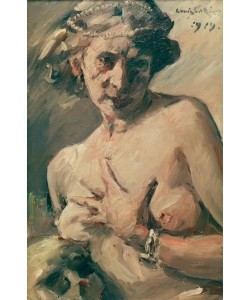 Lovis Corinth, Magdalena mit Perlenkette im Haar