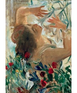 Lovis Corinth, Frau mit Lilien im Treibhaus