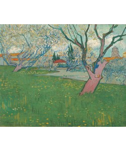 Vincent van Gogh, Blühende Obstgärten, Blick auf Arles
