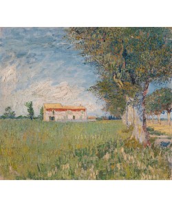 Vincent van Gogh, Bauernhaus in einem Weizenfeld