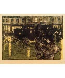 Pierre Bonnard, Straße am Abend im Regen