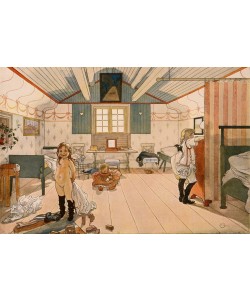 Carl Larsson, Das Zimmer der kleinen Mädchen