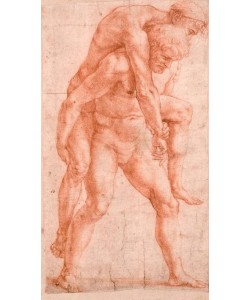 Raffael, Junger Mann, einen Alten auf dem Rücken tragend (Aeneas und Anchises)