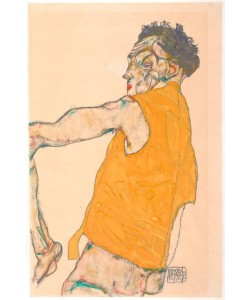 Egon Schiele, Selbstbildnis in gelber Weste