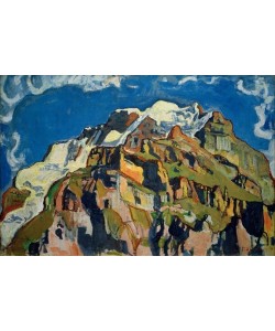 Ferdinand Hodler, Jungfrau und Silberhorn von Mürren aus