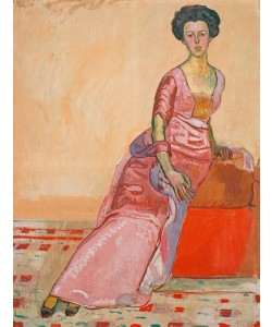 Ferdinand Hodler, Bildnis Gertrud Müller, Ganzfigur