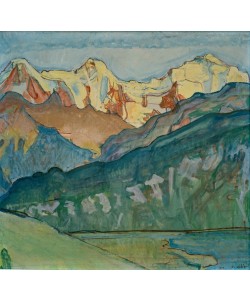 Ferdinand Hodler, Jungfrau, Mönch und Eiger vom Beatenberg gesehen