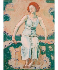 Ferdinand Hodler, Sitzende junge Frau im Garten