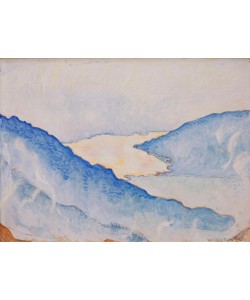 Ferdinand Hodler, Abendnebel am Thunersee von der Schynigen Platte aus