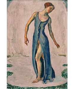 Ferdinand Hodler, Schreitende Frau, sich umdrehend