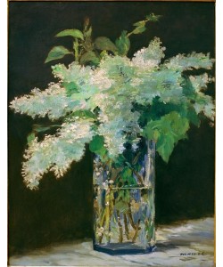 Edouard Manet, Vase de fleurs, lilas blancs