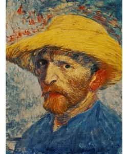 Vincent van Gogh, Selbstbildnis mit gelbem Strohhut