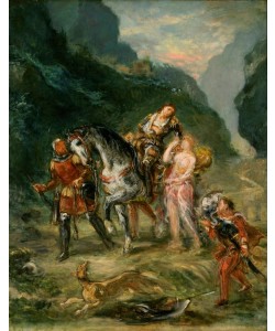 Eugene Delacroix, Angelica und der verwundete Medoro