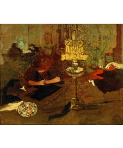 Pierre Bonnard, Jeune femme à la lampe / Figure à la lampe