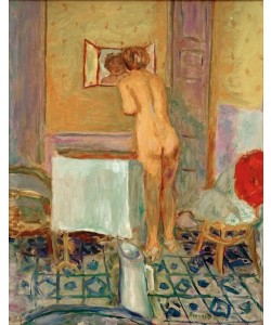 Pierre Bonnard, Nu à l’étoffe rouge ou Nu à la toilette