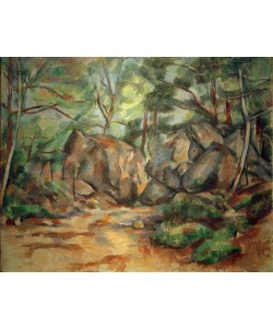 Paul Cézanne, Felsen im Wald