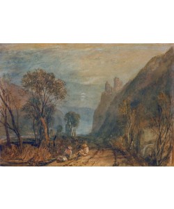 JOSEPH MALLORD WILLIAM TURNER, A View on the Rhine – The Bautsburg