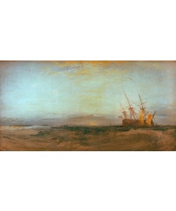 JOSEPH MALLORD WILLIAM TURNER, A Ship Aground