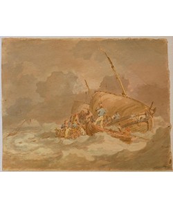 JOSEPH MALLORD WILLIAM TURNER, Sailers getting Pigs on Bord